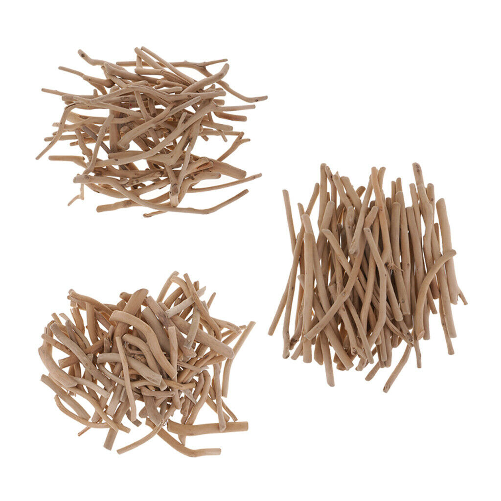 3X Mixed Natural Driftwood Sticks Rustic DIY Arts Crafts Frames Decor 50-80mm