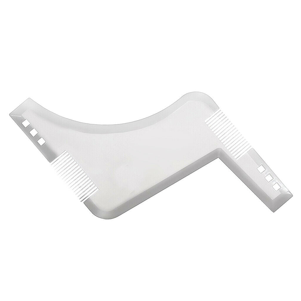 Male Beard Shaping Comb Shaving Template Guide for Sideburns Neckline Clear