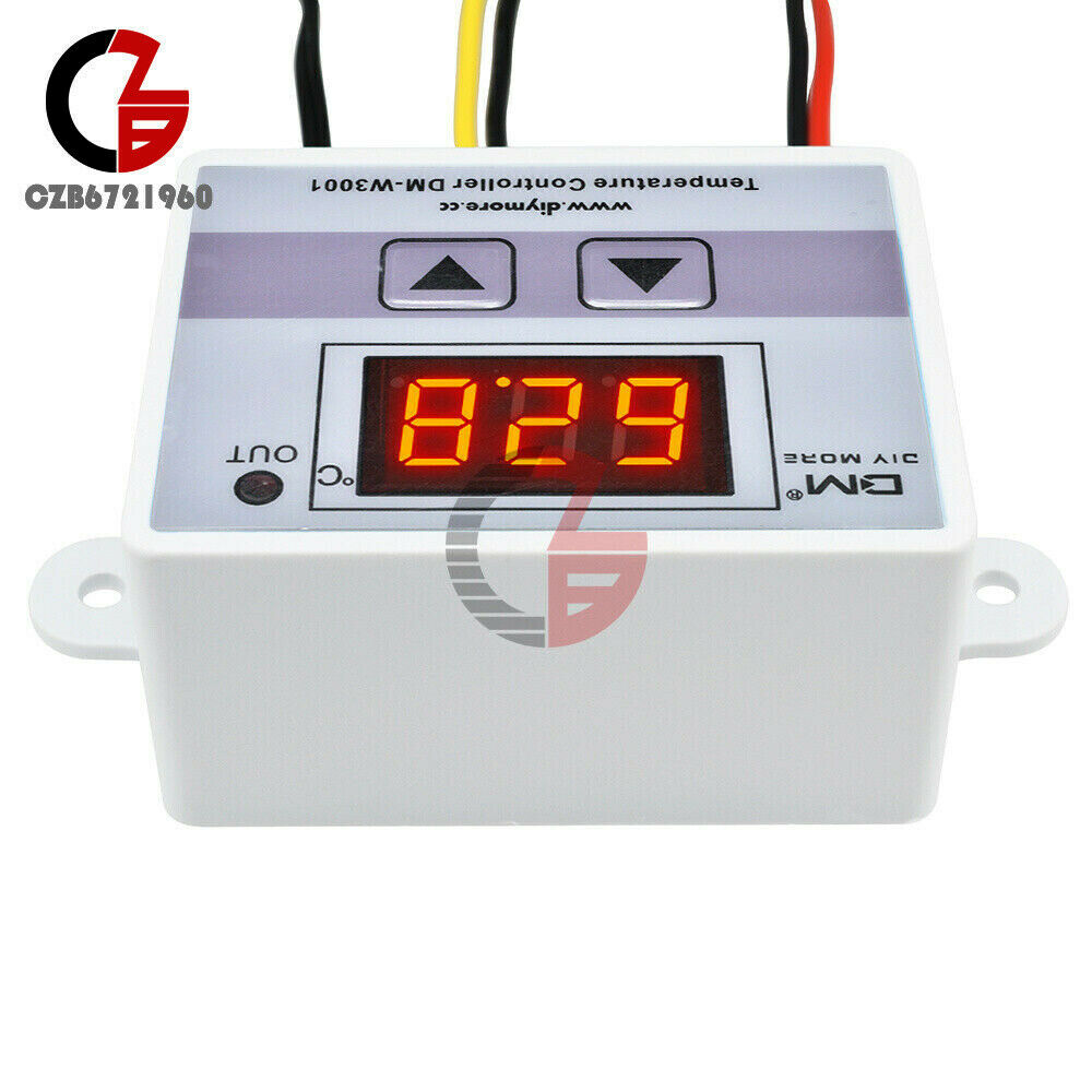 AC 220V w3001 LED Temperature Controller 10A Thermostat Control Switch Probe