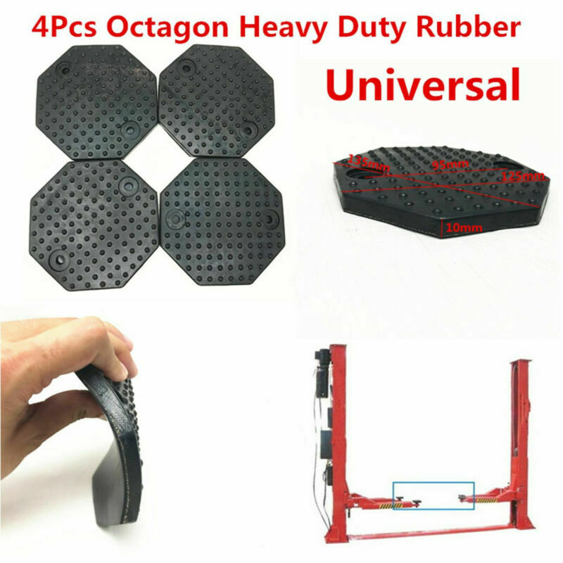 4Pcs Octagon 135*10mm Heavy Duty Rubber Arm Pads Car Auto Hoist Lift Accessories