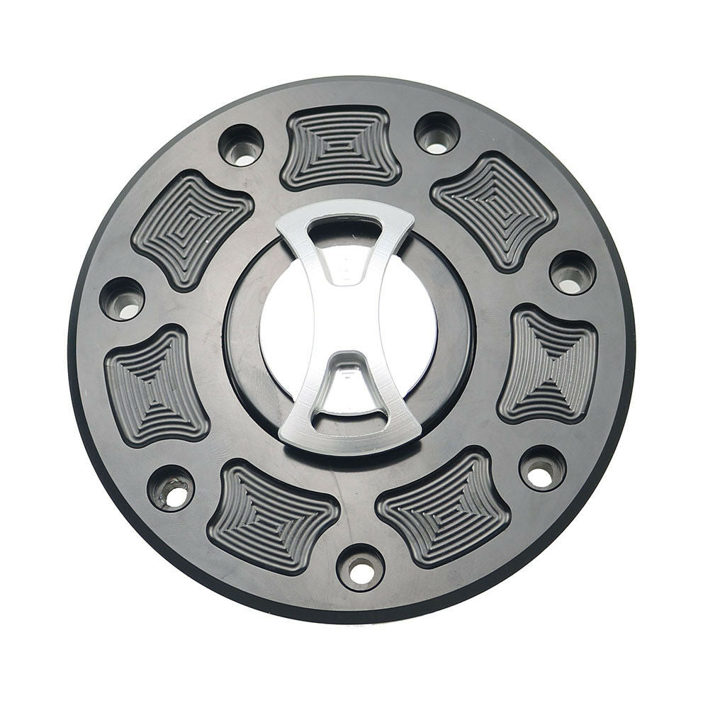 Silve CNC Bow-tie Gas Fuel Tank Cap Cover For Kawasaki ZX-11 ZXR400 Ninja ZX ZZR