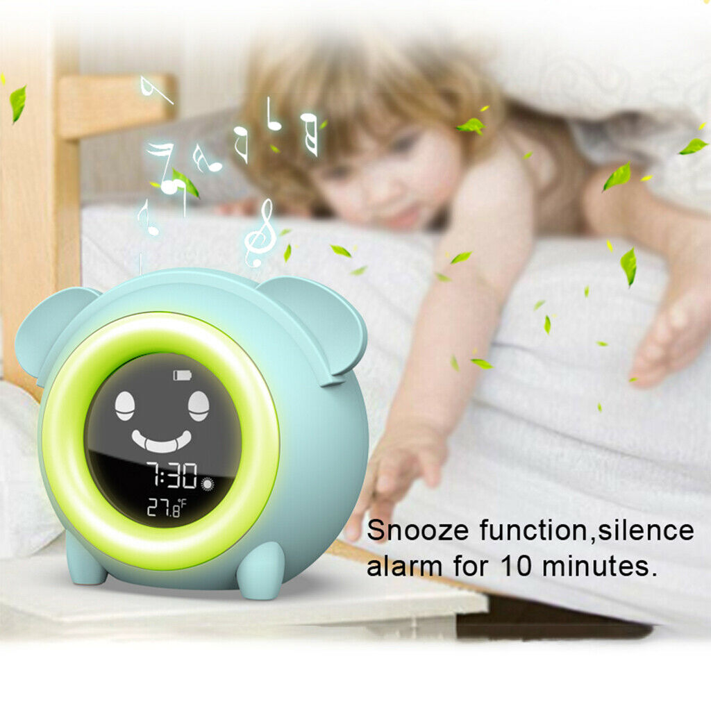 Kids Sleep Trainer Alarm Clock Wake Up Small Digital Clock Snooze Function