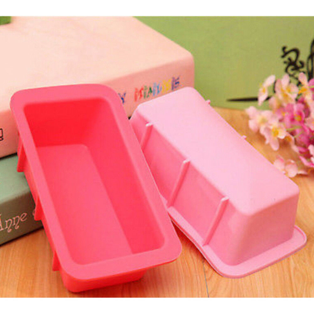 rectang silicone non stick bread loaf cake mold bakeware baking pan oven m.l8