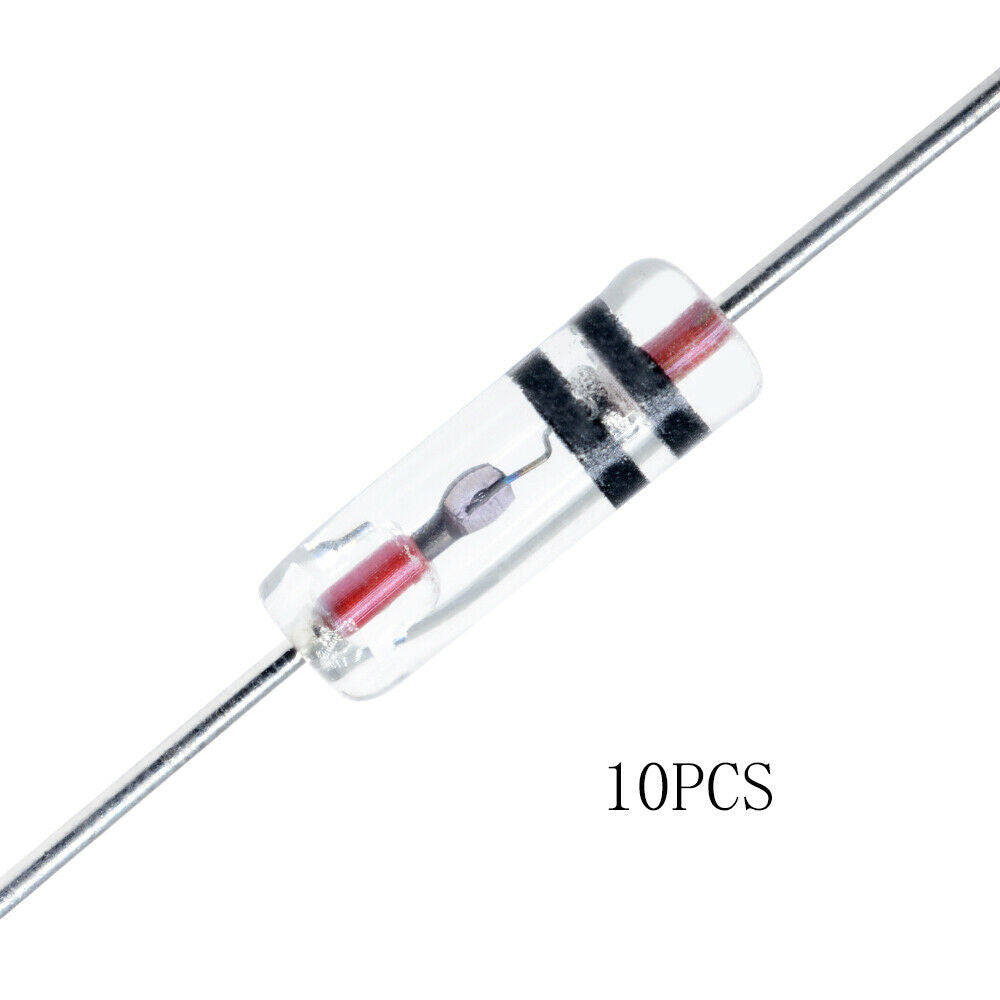 10PCS Germanium Diode 1N34A DO-7 1N34 IN34A for Rectifying Efficiency TV Switch