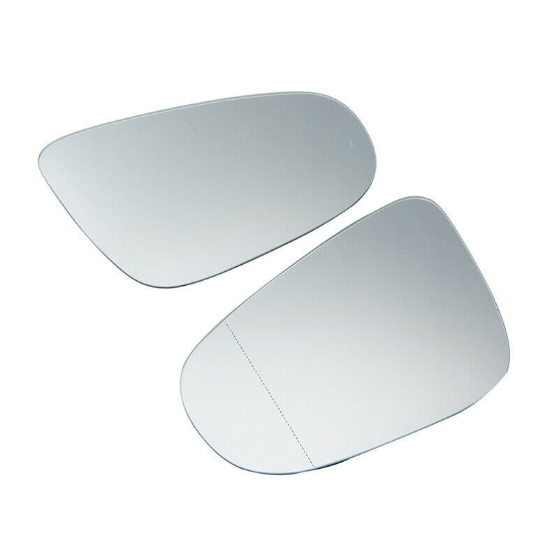Pair L+R Heated Door Mirror Glass with Backing Plate fit VW Golf GTI MK6 10-14
