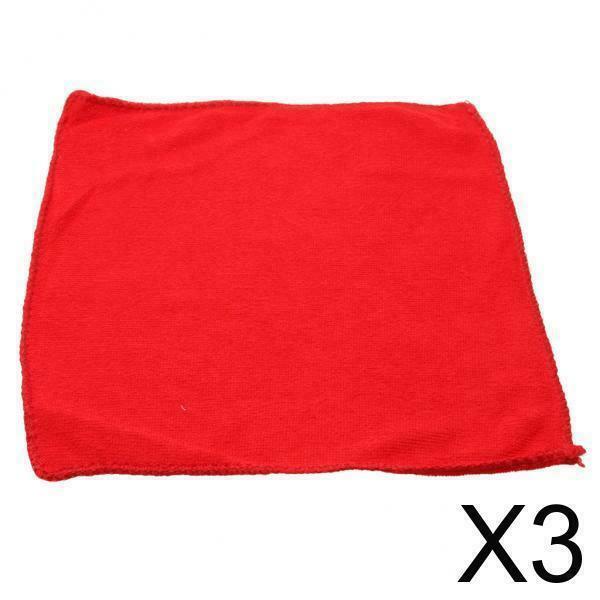 3X Nano Billiard Cue Clean Towel Pool Table Cue Ball Fishing Rod Towel Red