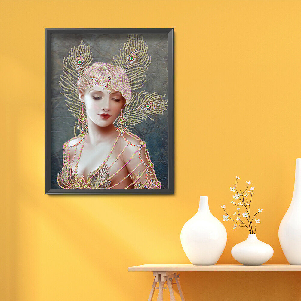 5D DIY Part Drill Special-shaped Diamond Painting Sexy Beauty Mosaic Kit @