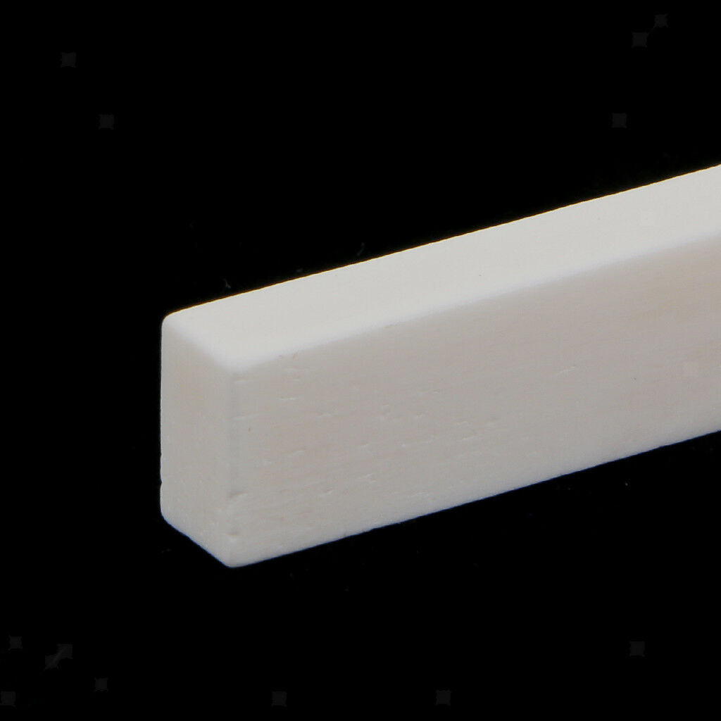 2pcs 52mm Cattle Bone Blank Unslotted Guitar Nuts for Handmade Guitar DIY