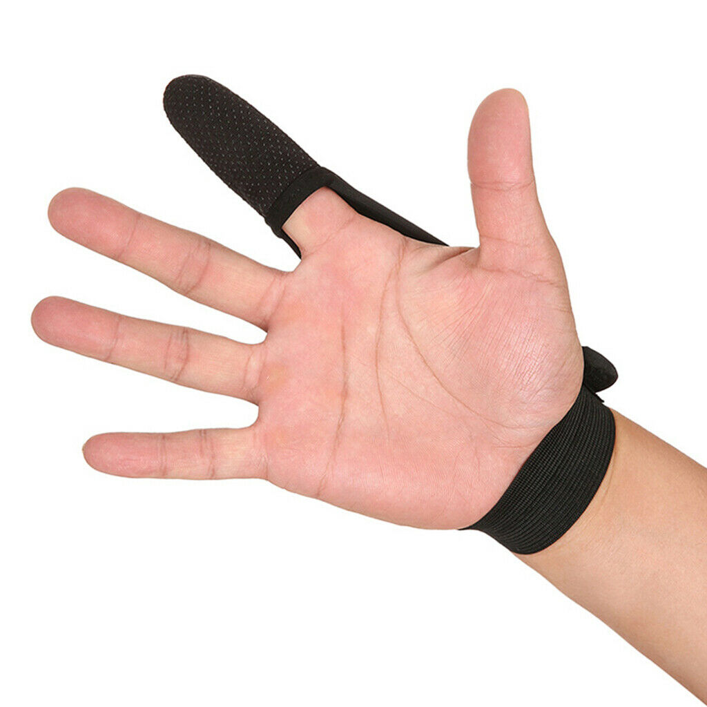 3 Pieces Single-finger Fishing Glove One Finger Stall Shield PU Leather