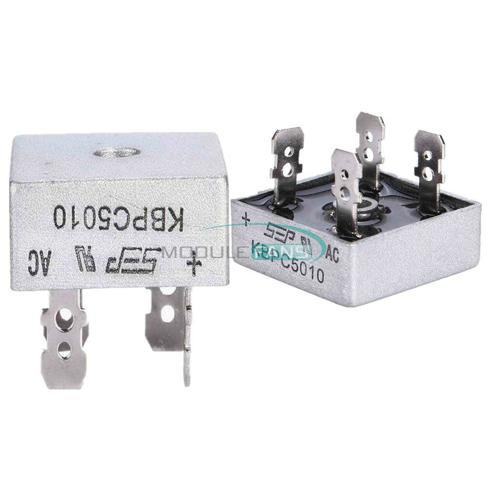 50A 250A 1000V Metal Case Single Phases Diode Bridge Rectifier KBPC5010