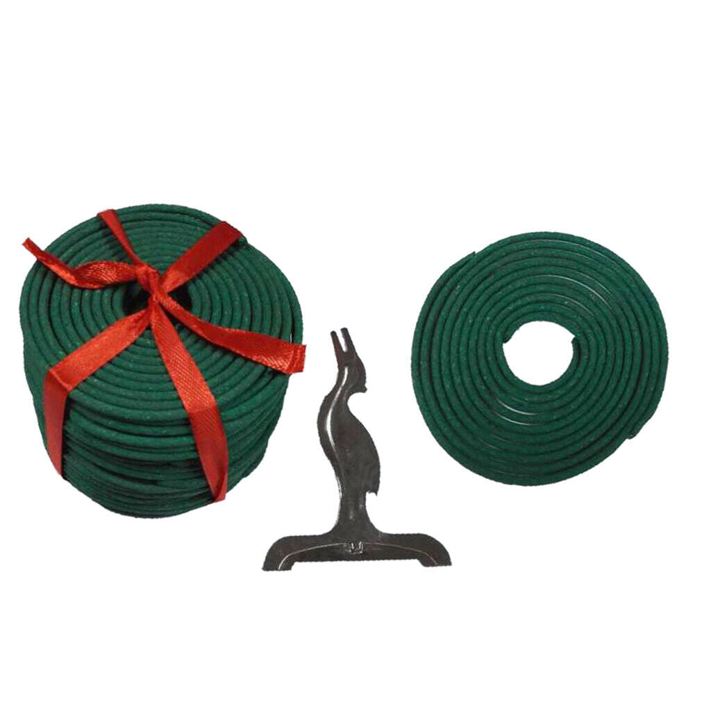 2pcs 60mm Natural Green Tea (3 Hour) Spiral Coils Incense Aroma Home Living Room