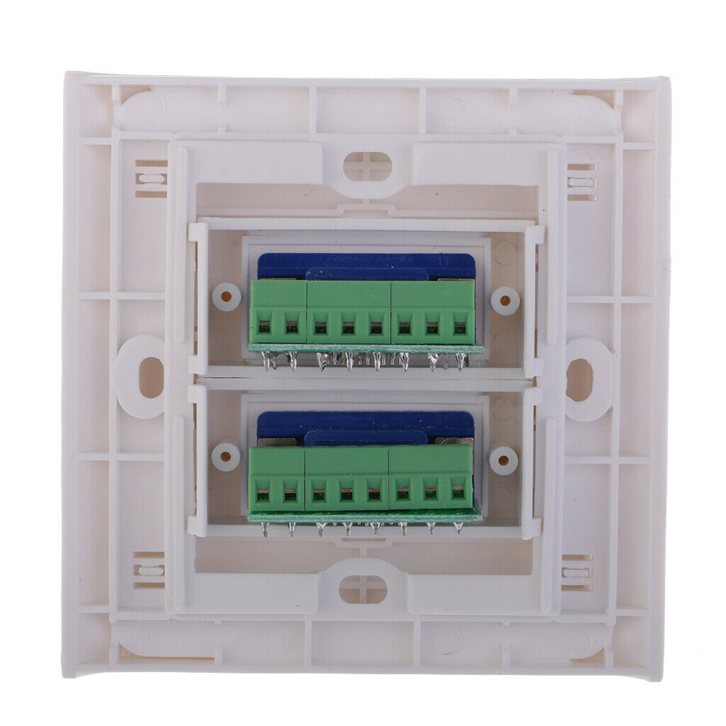 2 Port Outlet 15-Pin Female VGA Wall Plate