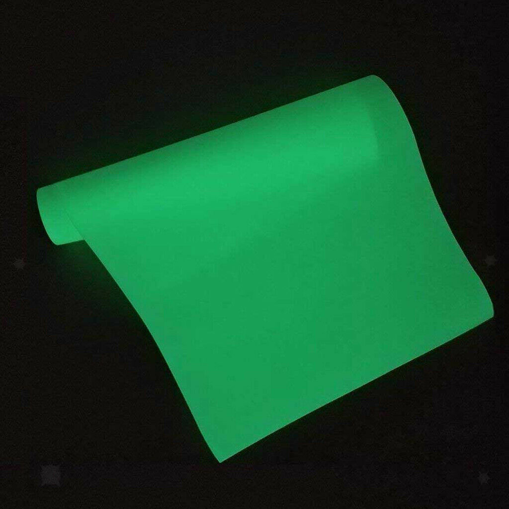Glow In the Dark Heat Transfer Vinyl Film Luminous for Iron On T Shirts DIY