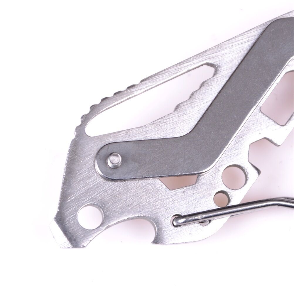 Multi Tool Key Holder Wrench Quickdraw Carabiner Stainless With Bottle Ope.l8