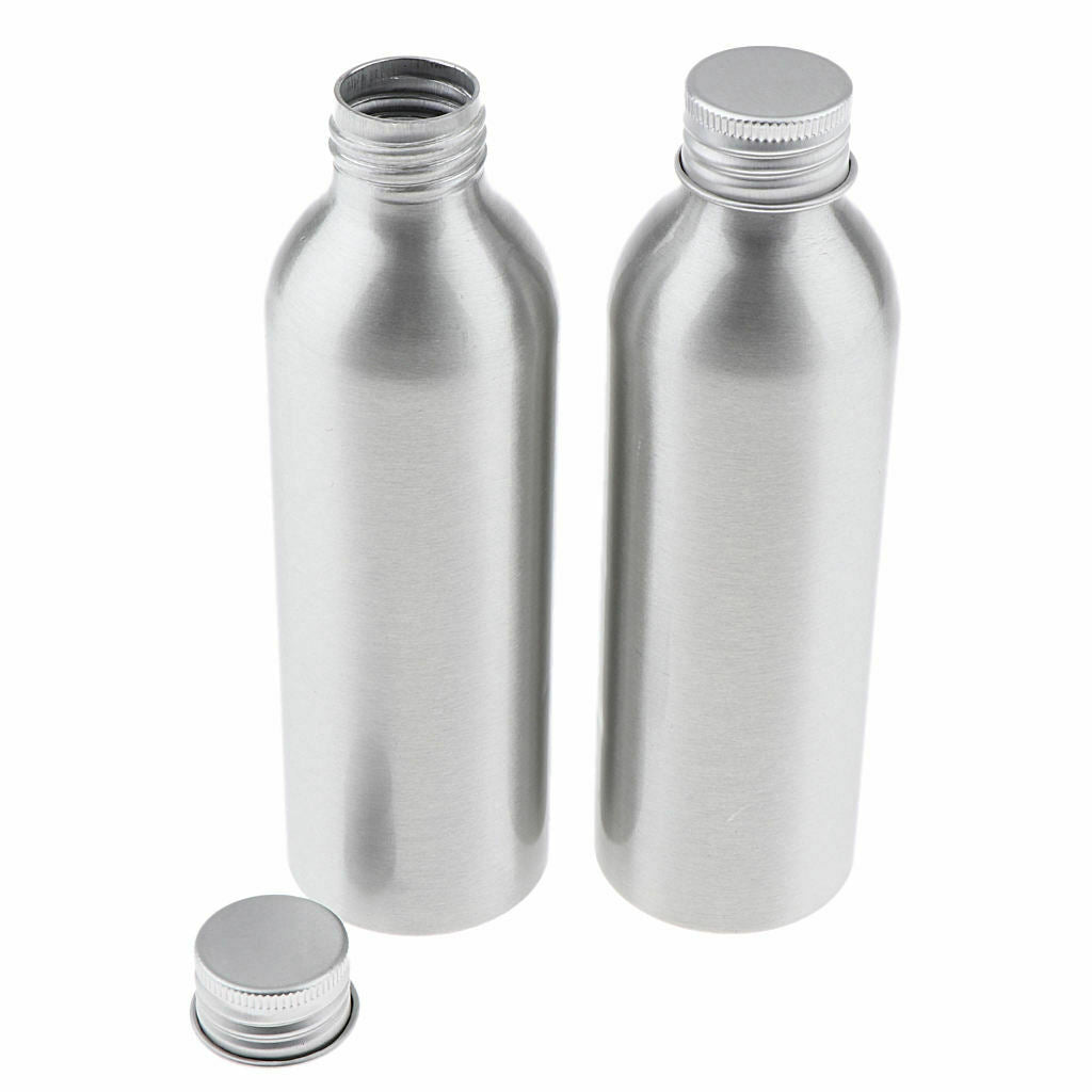 2X 2 Packs Aluminum Bottle Container for Outdoor Sports Hiking Cycling 150ml