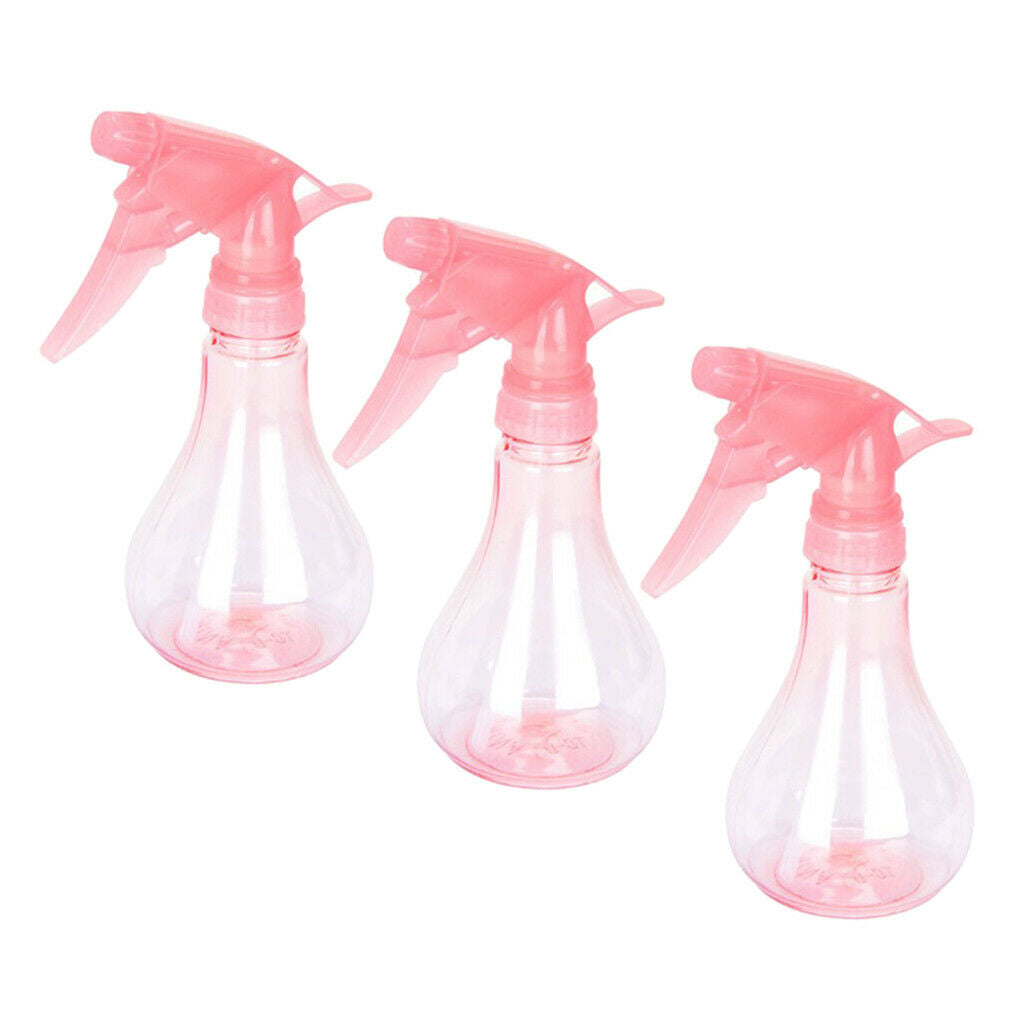 3pcs Misting Spray Bottle for Haircut Salon Skin Care Pet Washing Pink