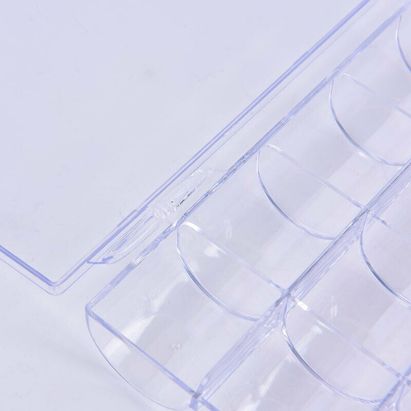 24 Grid Clear Box Plastic ring Jearrings Box Nail Art rhinestones Case Stor Kt