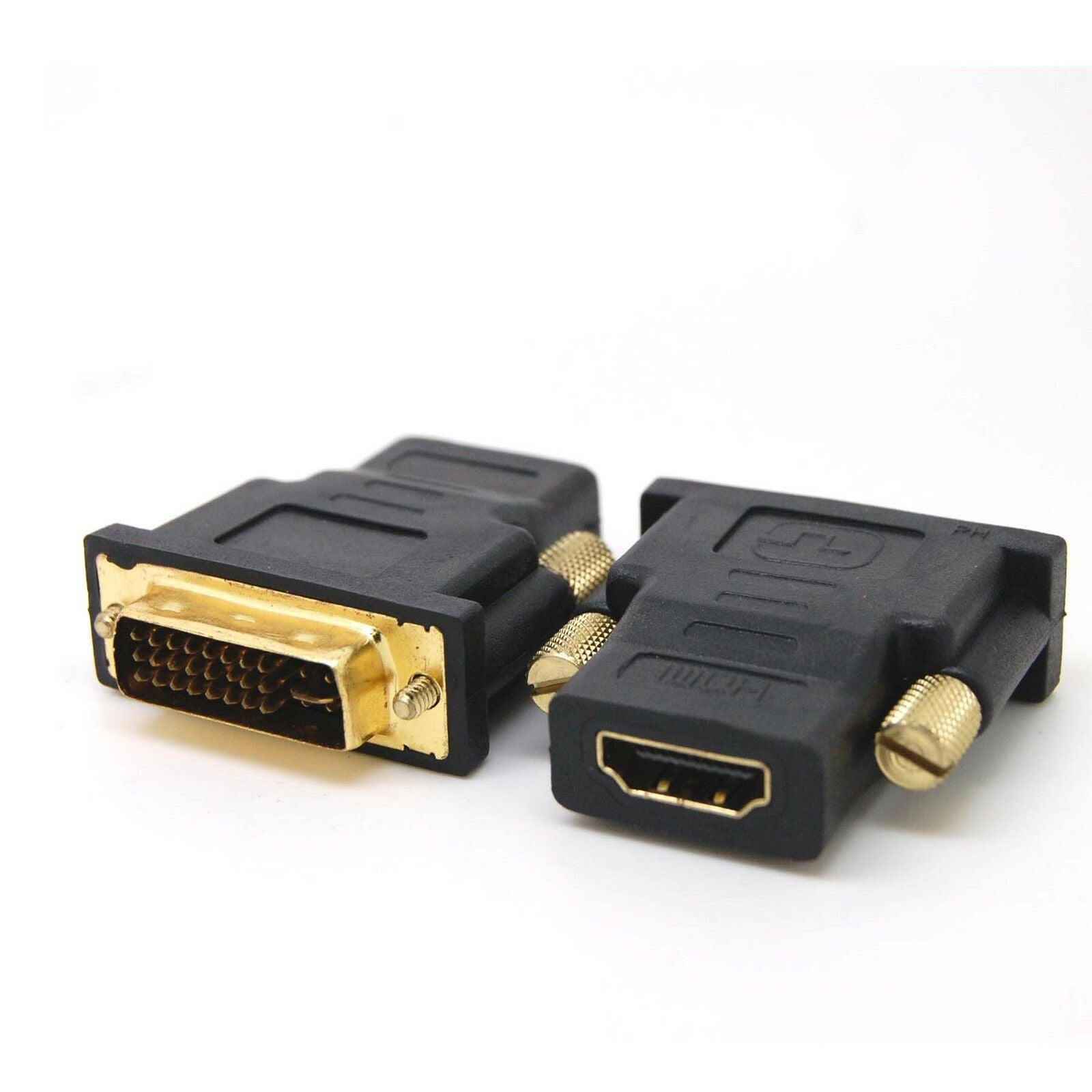 10pcs DVI-I Male Dual Link Plug to HDMI Female Converter Socket Adapter For HDTV