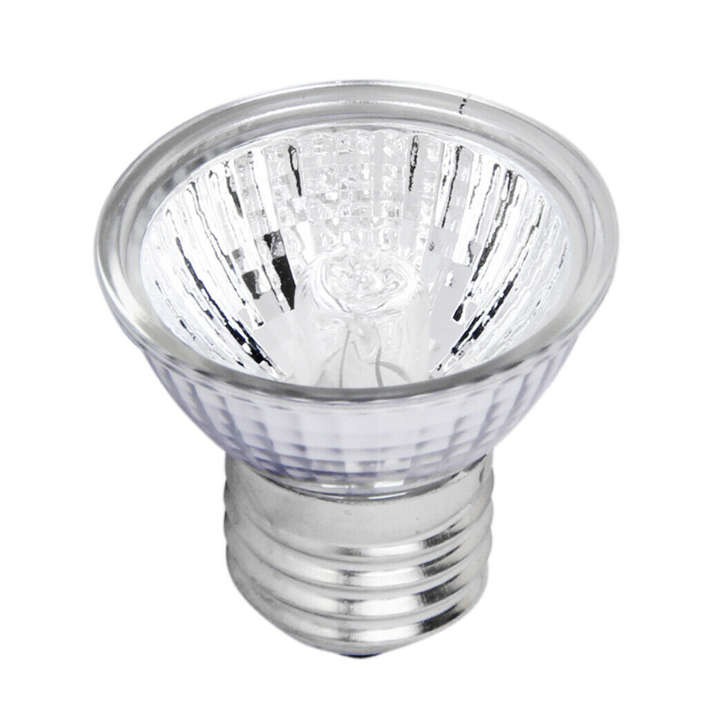E27 50W Heater Reptile Halogen Light Bulb UVA UVB + Lamp Holder UK Plug 220V