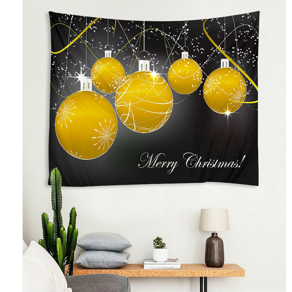 Christmas Wall Hanging Tapestry 150x150cm for TV Backdrop Home Decor Durable