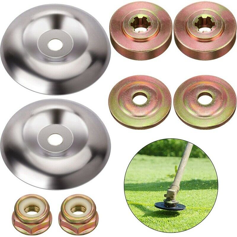 8 Pieces Weed Lawnmower Blade Adapter Kit Weed Grass Blade Adapter Include ThrY5
