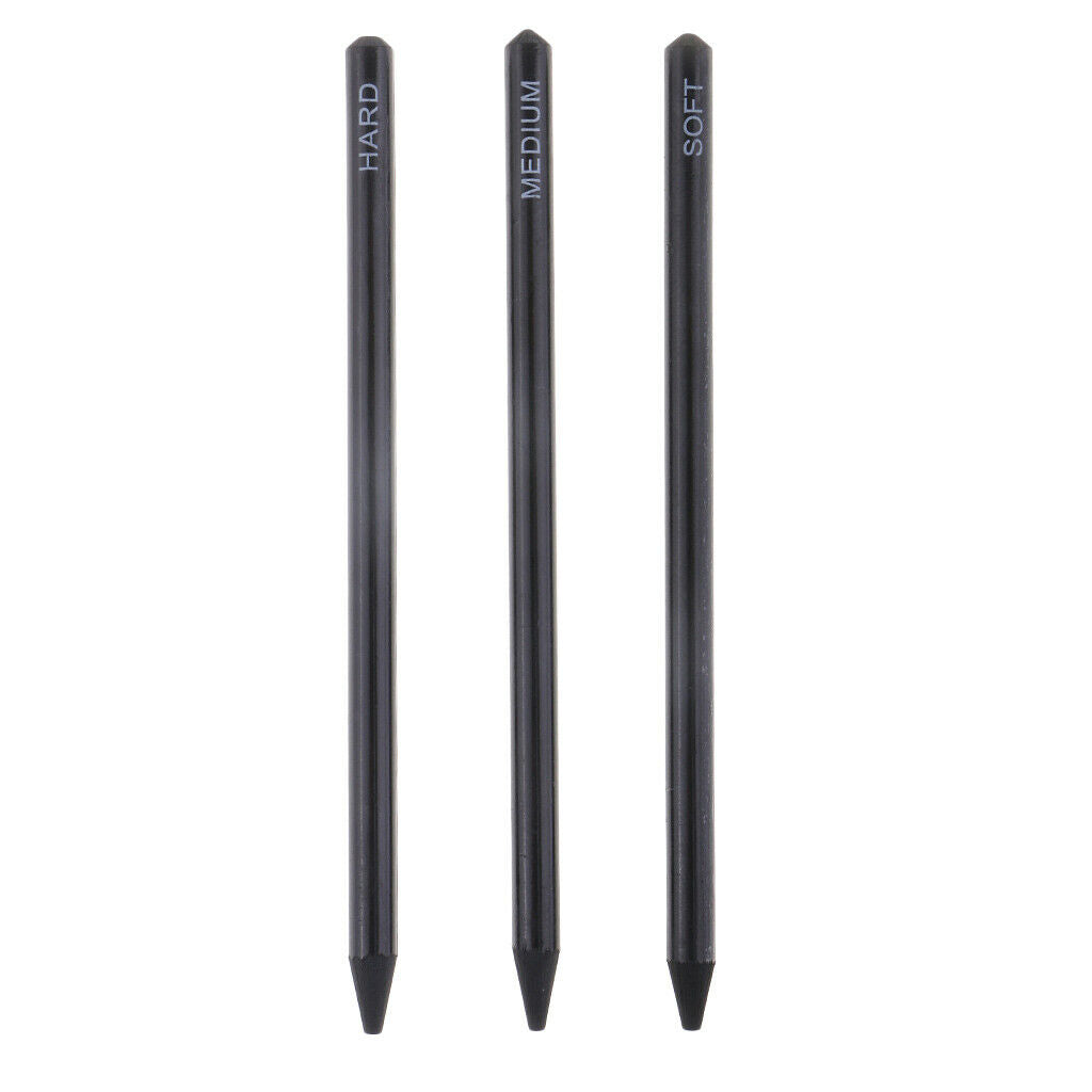 3pcs Sketch Pens Pure Carbon Professional Charcoal Pencils For Drawing Craft