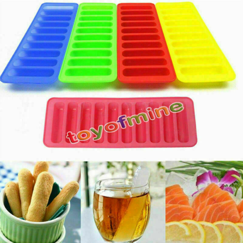 DIY Creative Silicone Cylinder Ice Cube Tray Freeze Mould Cookies Chocolate Mold