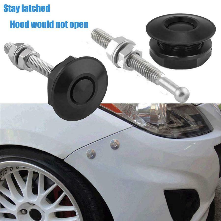 Mini Quik Release Latch Fastener Hood Push Button Aluminum Billet kits Universal