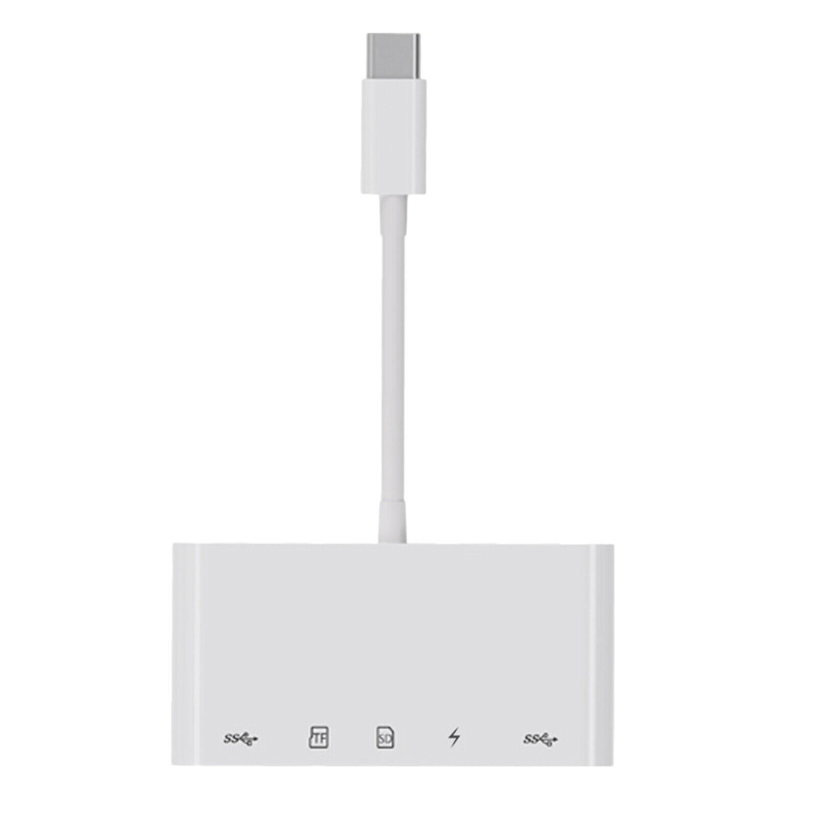 New 5 in 1 Type-C Hub Dock Connectors USB Port Adapter Cable Expansion