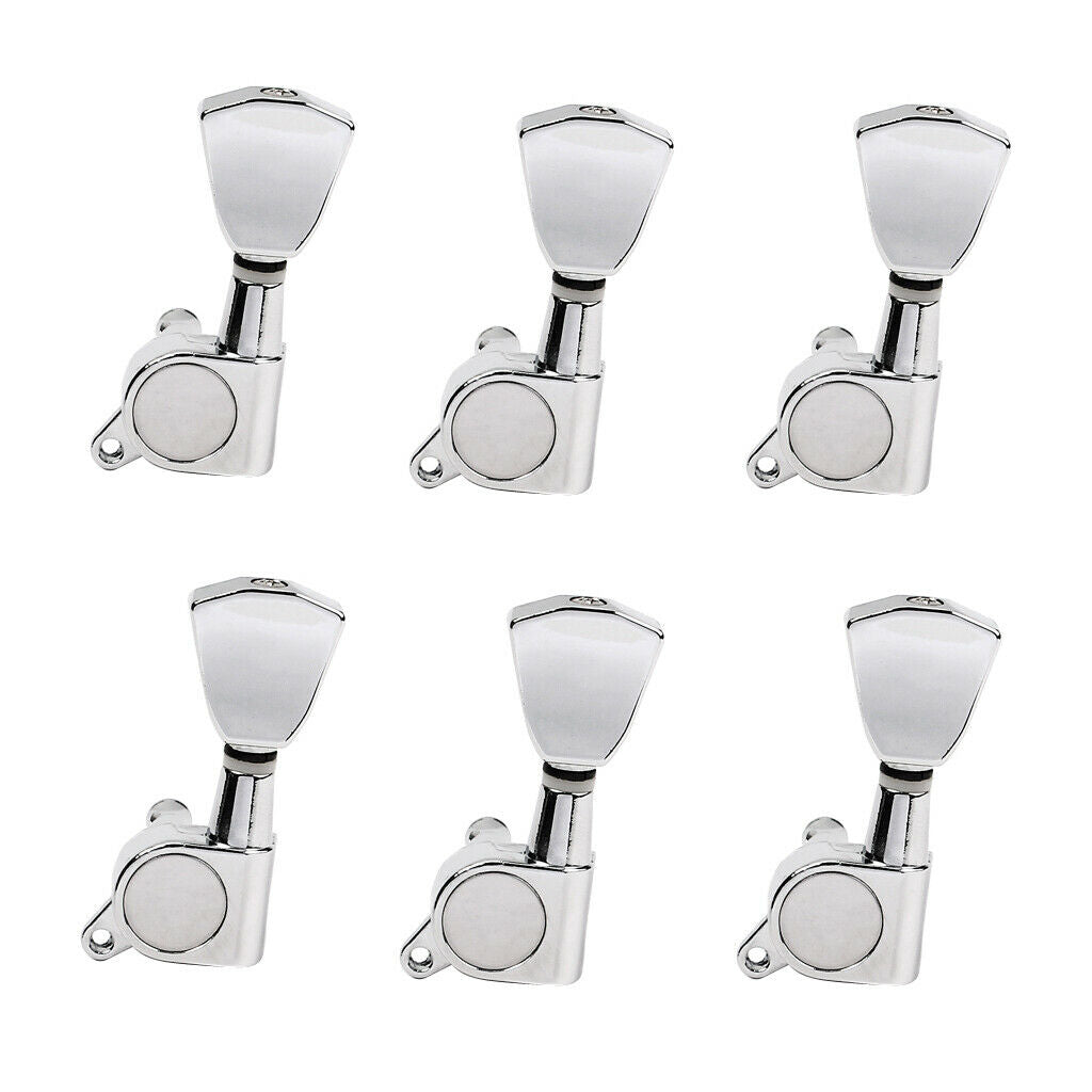 6 Pieces 3R 3L Guitar Tuning Pegs Machine Heads for Acoustic Electric Guitar
