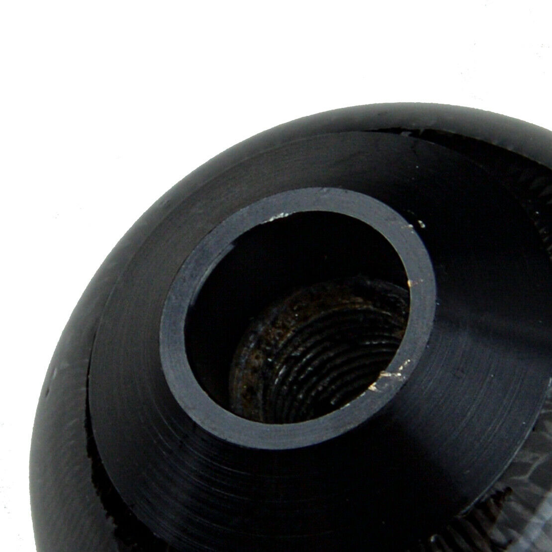 Universal Gear Shift Knob Round Ball Shape Car Carbon Fiber Style M8 M10 M12！