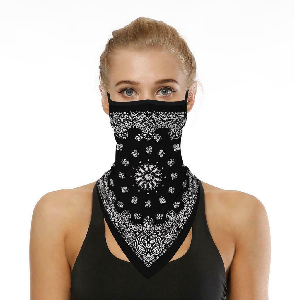 2 Pieces Mens Sports Bandana Face Balaclava Neck Face Cover Gaiter Scarf