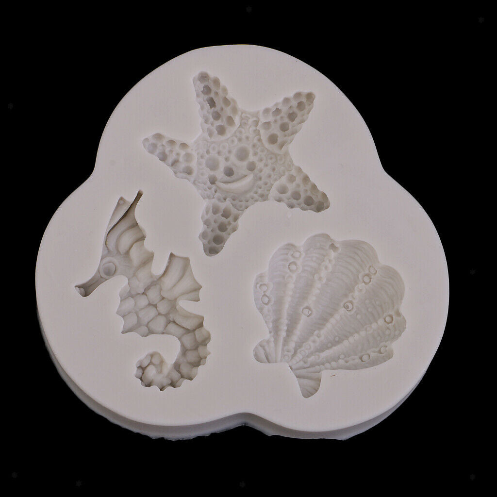Sea Shell Mold Chocolate Silicone Mold Fondant Cake Decor Mold DIY
