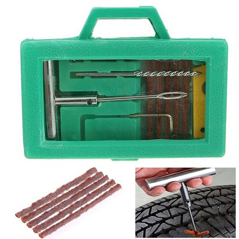 Tire Repair Kit Heavy Duty Puncture Fix Tool Plug Fit Car Truck Motorcycle  Tt