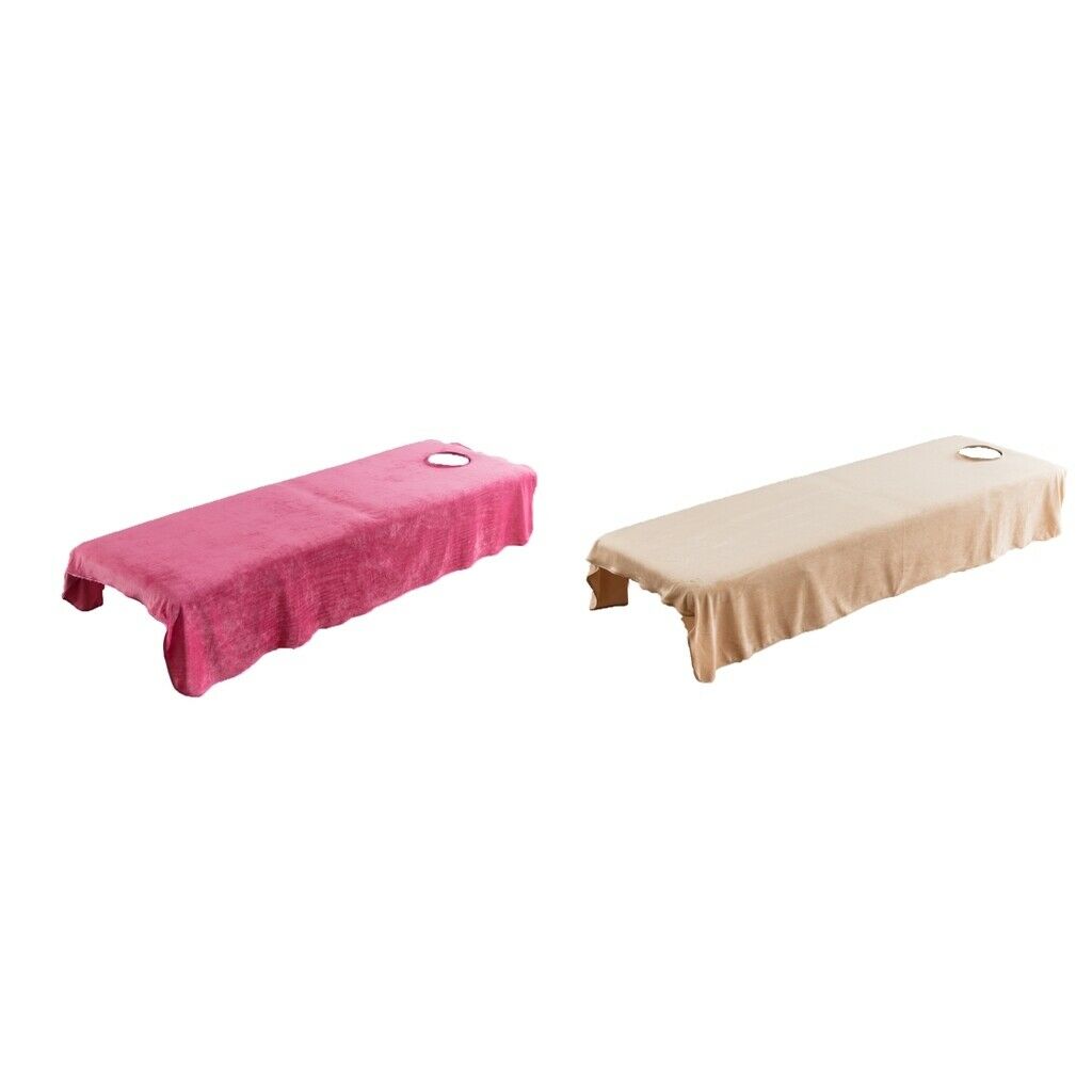 2pcs/set 80x190cm Velvet Massage Table Cover Cloth Beauty Spa Bed Flat Sheet