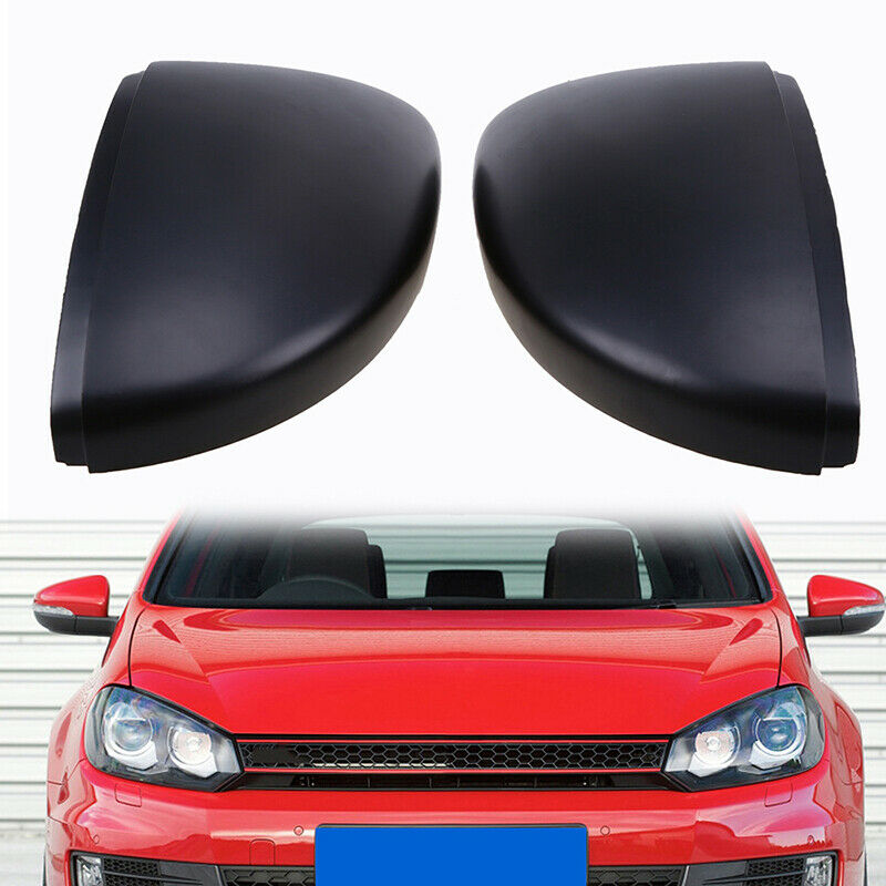 For Volkswagen Jetta Beetle 2012-2018 2Pcs Matte black Rear View Mirror Cover