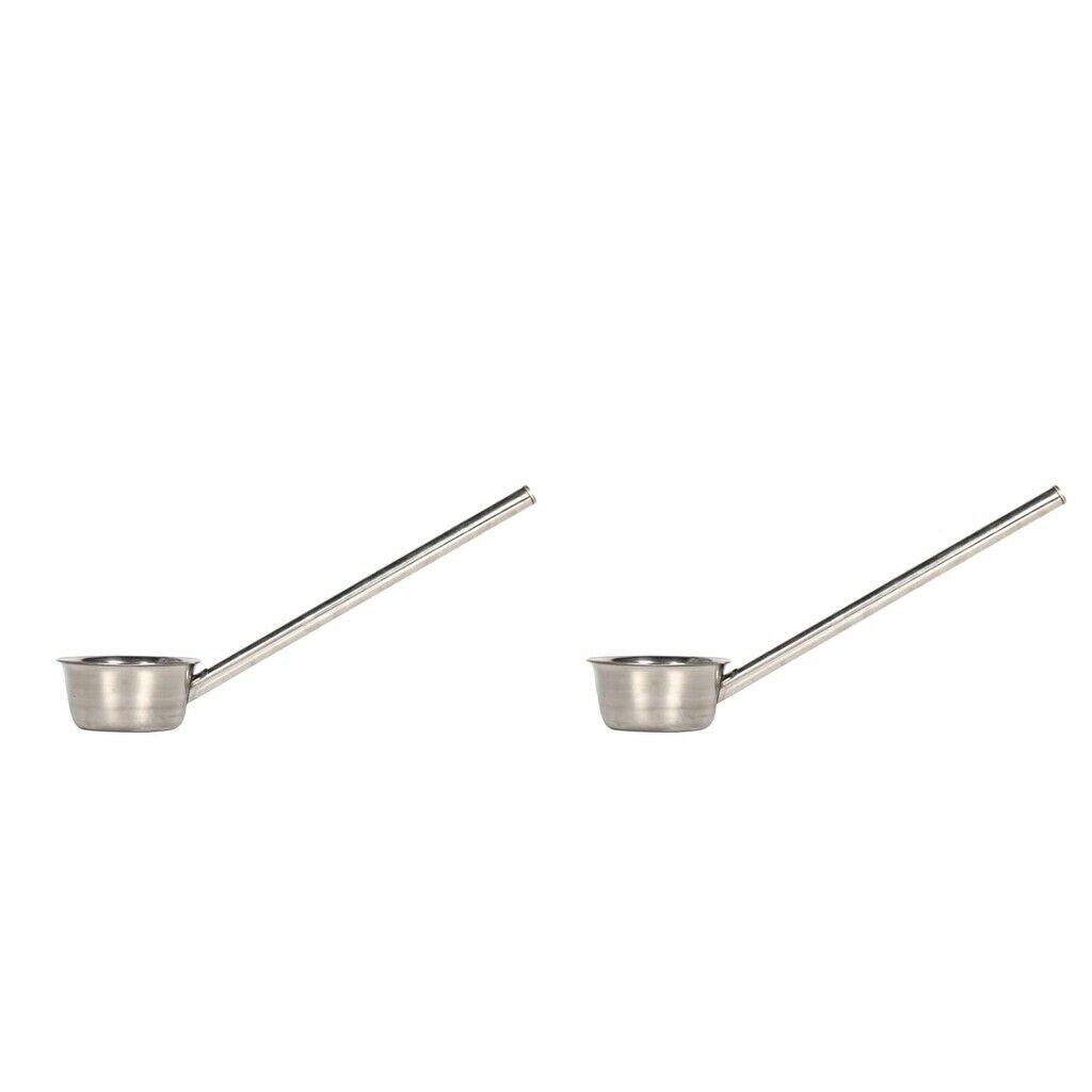 2 Pack Household Thickening Stainless Steel Pan Long Handle Pouring Soup Oil