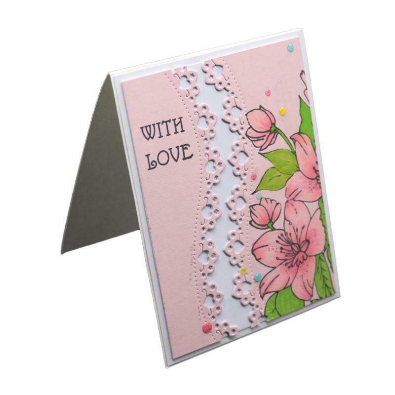 Lace Metal Cutting Dies Stencil DIY Scrapbooking Album Stamp Paper Card Craft