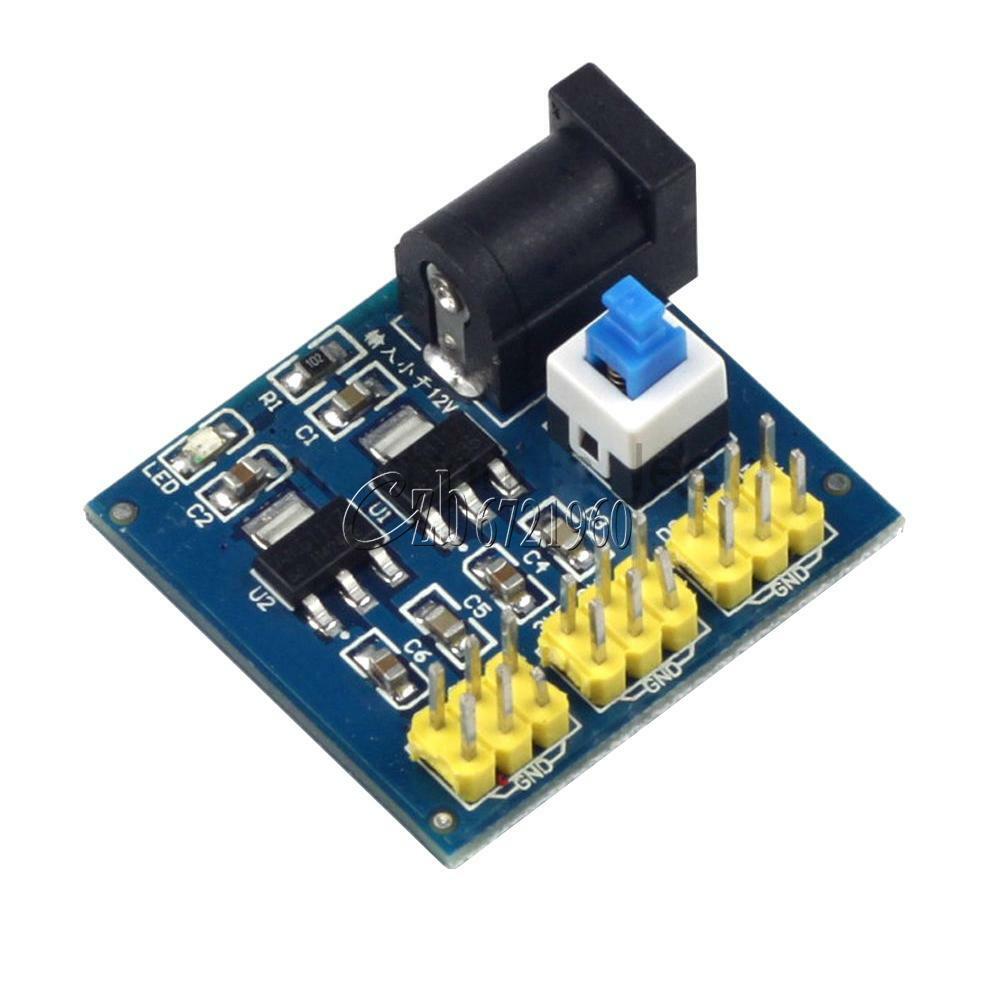 5.5X2.1MM DC-DC 12V To 3.3V 5V Buck Step-down Power Supply Module For Arduino