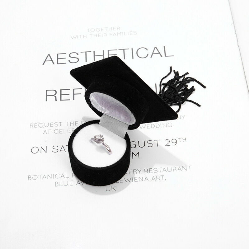 Ring Earring Jewelry Storage Wedding Earring Necklace Box Graduation gi.l8