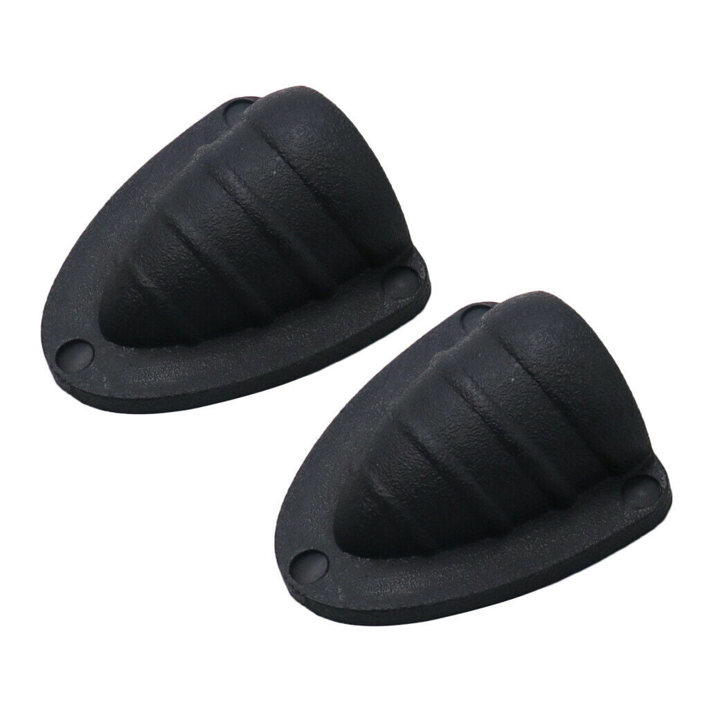 2pcs New Black Marine Clamshell Ventilation Wire Cable Hose Cover Shell