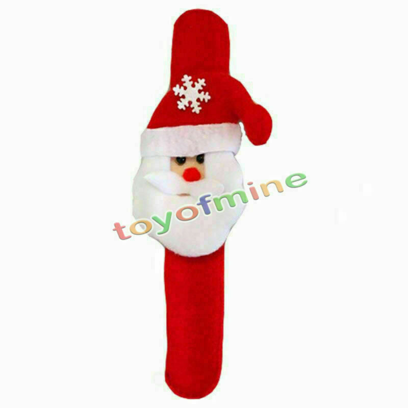 Santa Claus Deer Beer Slap Circle Bracelet Christmas Xmas Gift Decoration Random
