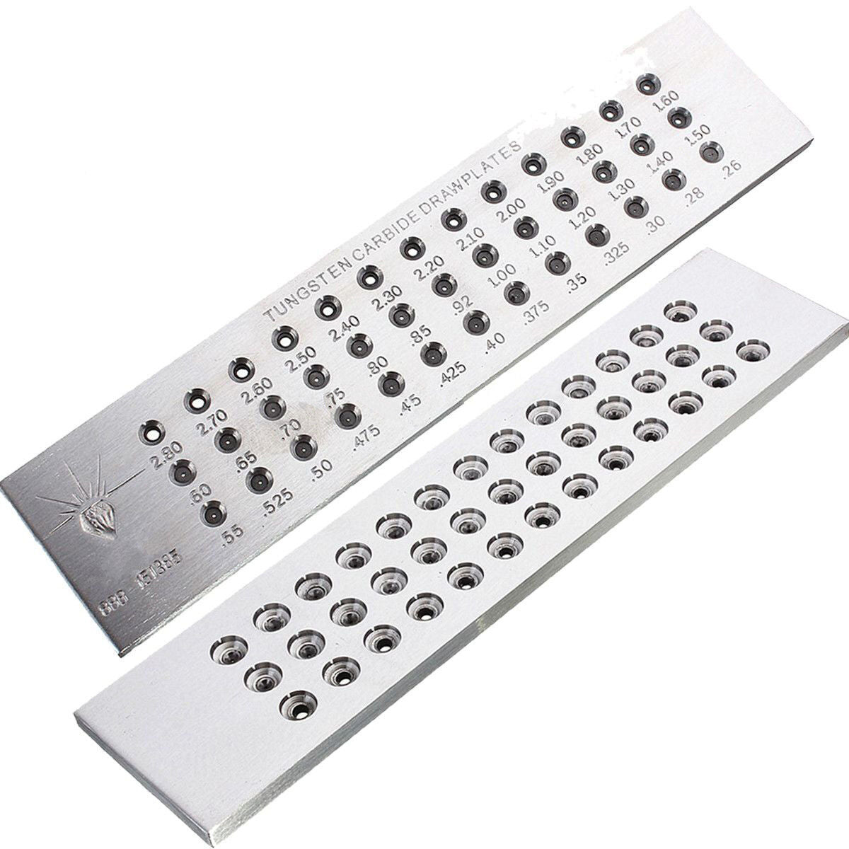 39 Holes Tungsten Carbide Wire Drawplate for Jewelry Making Round 0.26-2.80mm