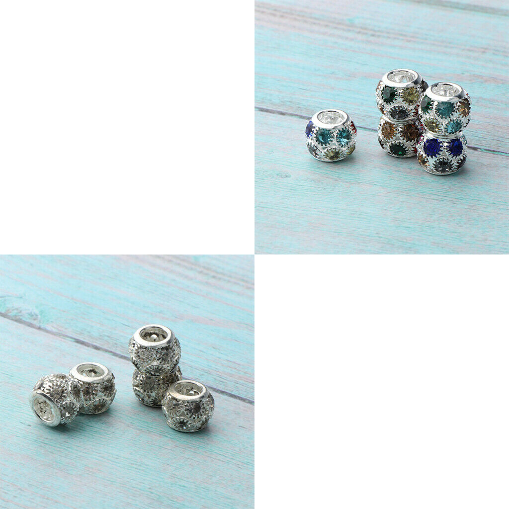 10 Pcs Hair Extensions Rings Dreadlock Hair Beads