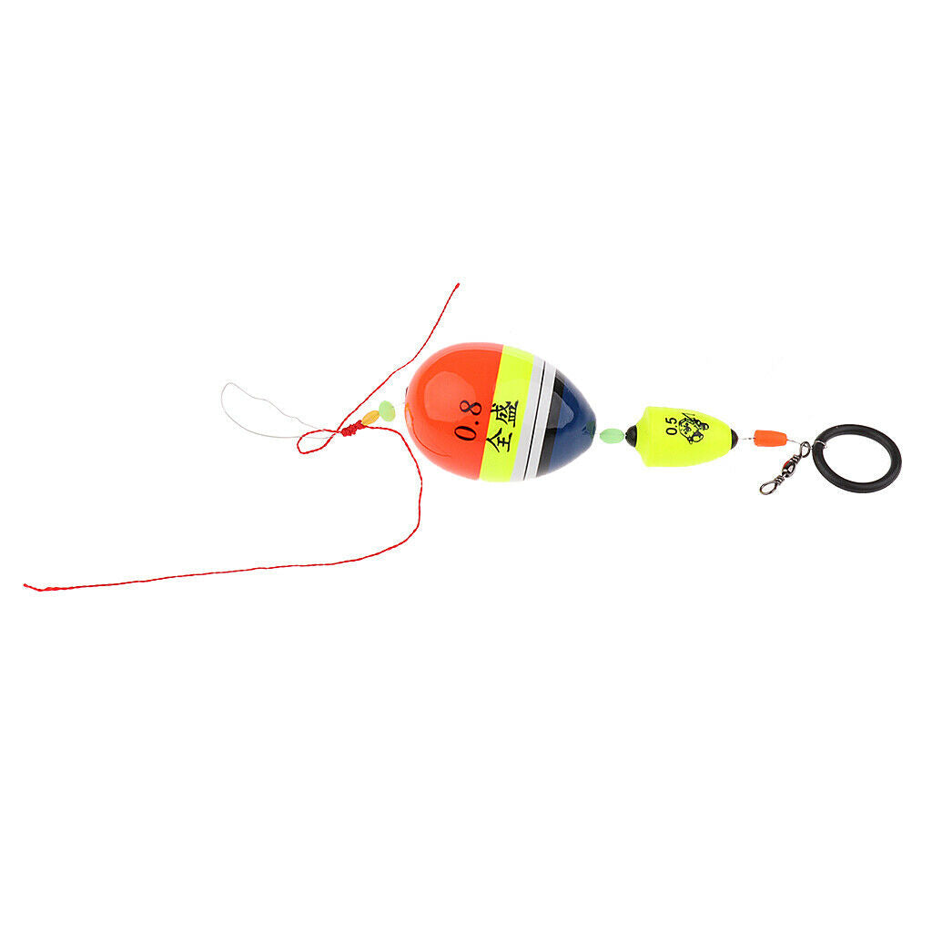 Sea Pole Ocean Rock Fishing Floats Plastic Sliding Floating Buoy Kit 0.8#