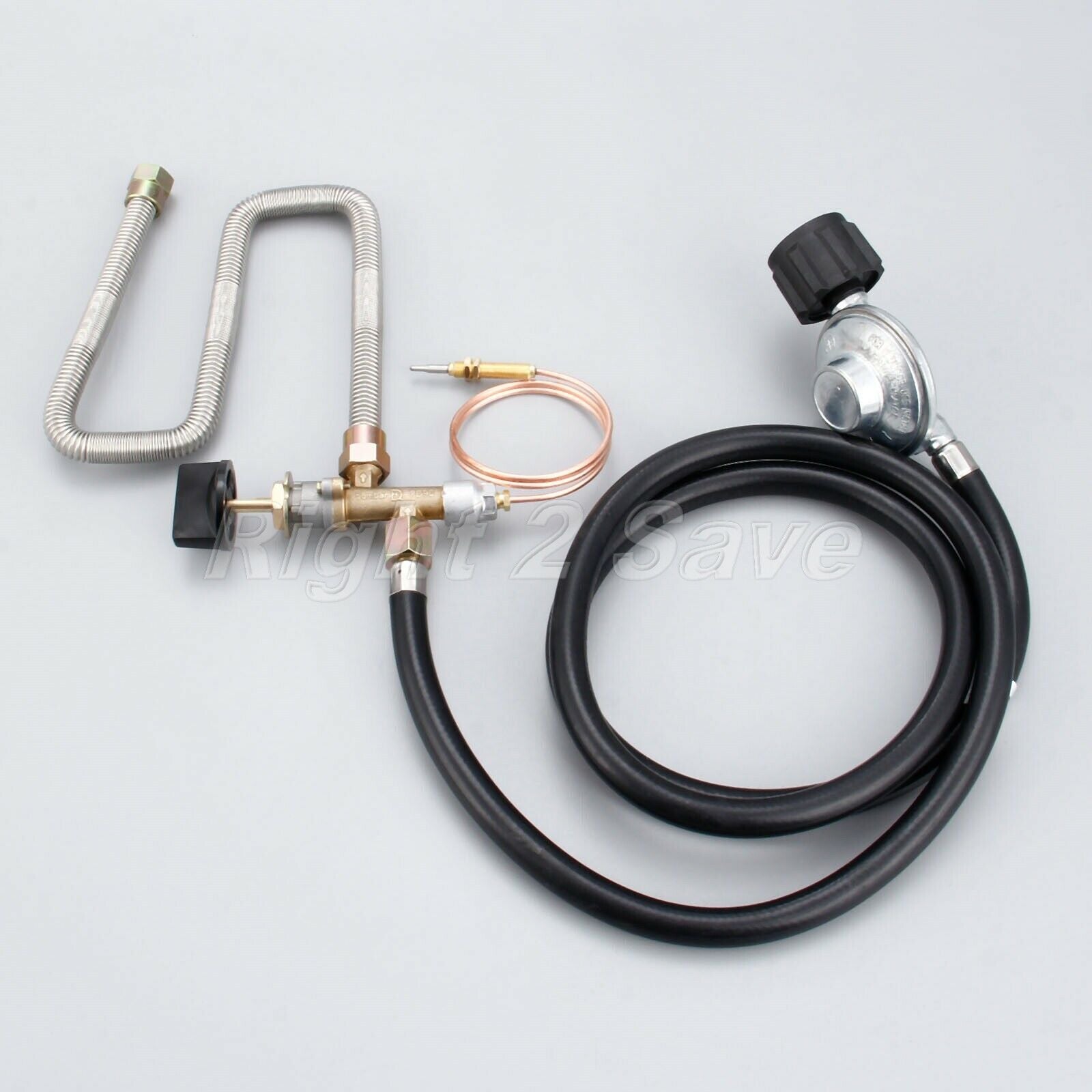 Gas Control Valve With Knob System Thermocouple Line lighter Propane Fire Pit