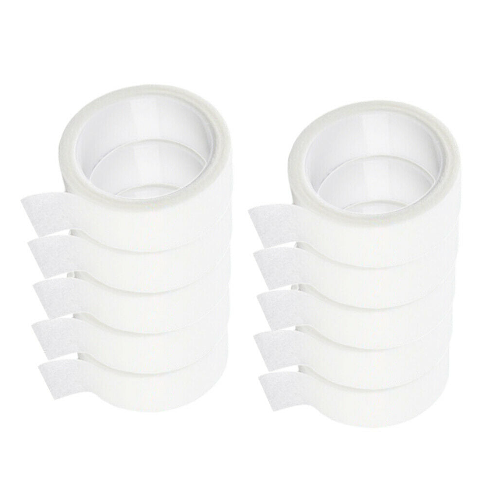 Pack of 10 5 Yd Eyelash Tape Roll Fleece Eyelash Curling Gauze under