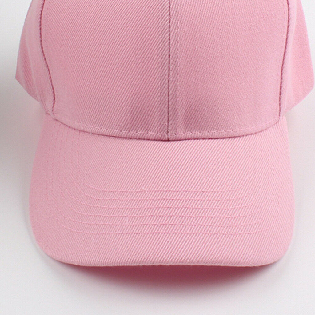 Fashion Curved Baseball Cap Casual Golf Peaked Sun Hat Trucker Hat Pink