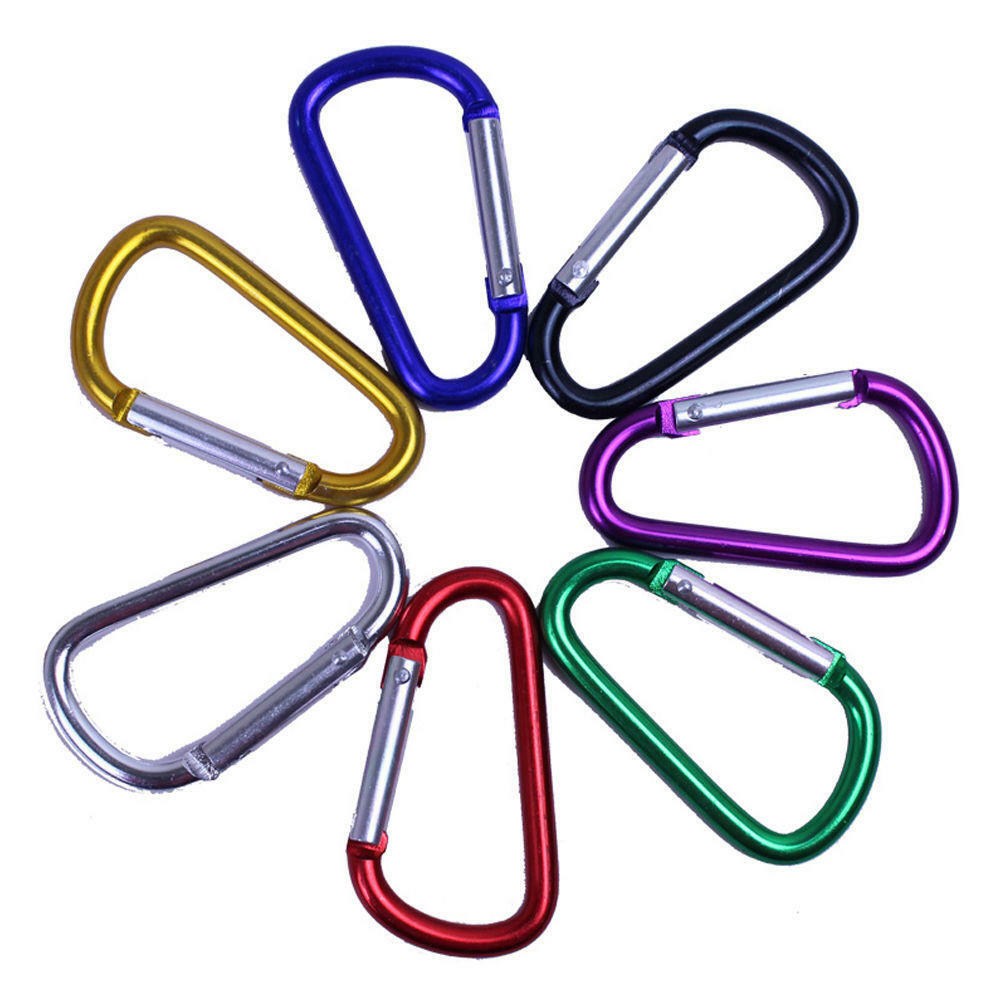5 x Carabiner Small Spring Clip Snap Clasp Hook Keyring Carabina Karabiner 2020