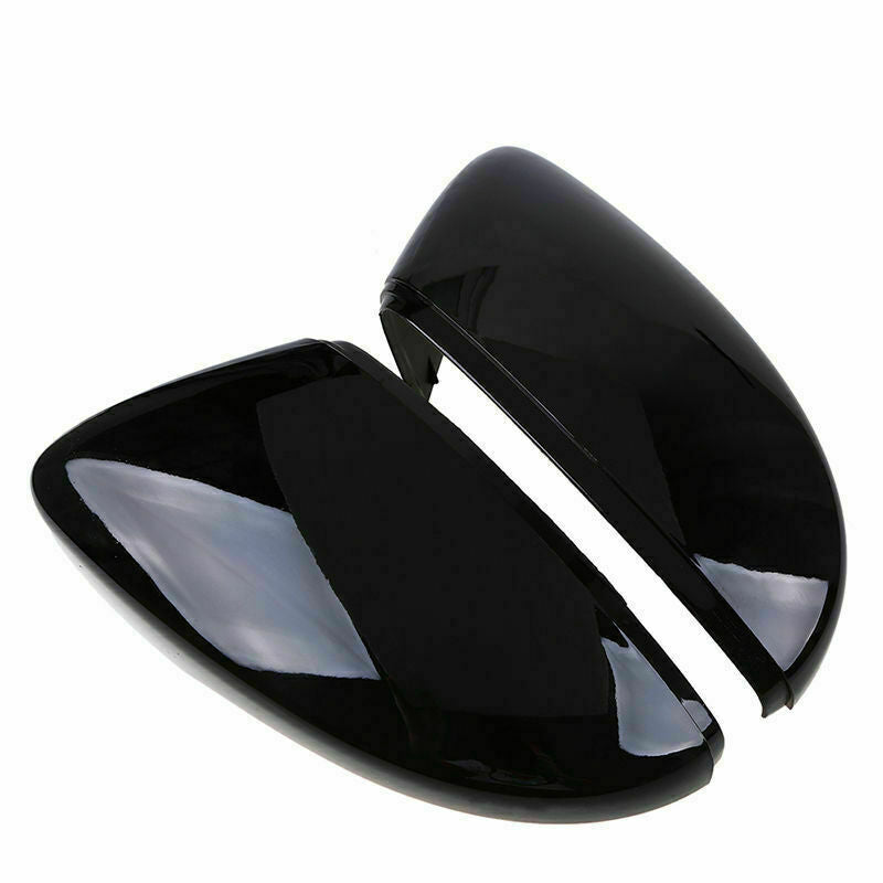 Pair Rearview Wing Door Side Mirror Covers Caps Housing Cover Fits VW 2009-2017